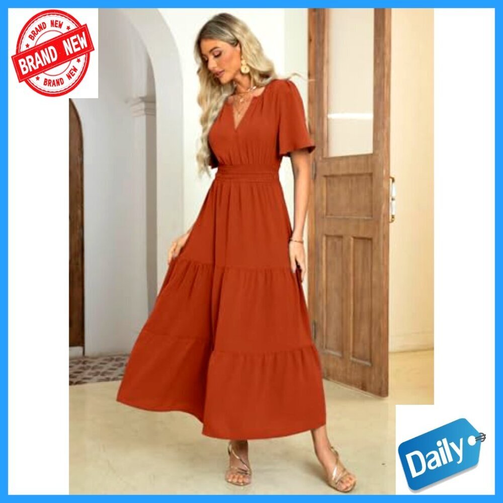 Velvet V-Neck Maxi Dress Formal Wedding Guest Party Long Dress - Picture 3 of 7
